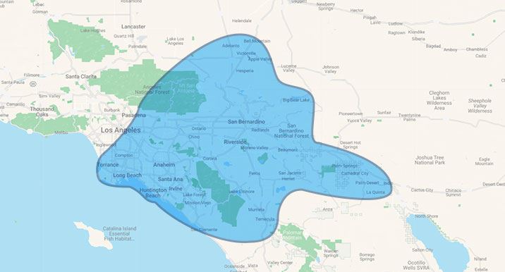 Service Area Map 